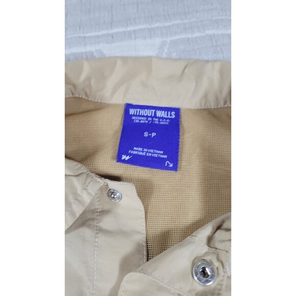 Without Walls Utility Shirt Men’s Small Khaki Short Sleeve Button Front Outdoor - Picture 2 of 10